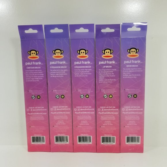 Paul Frank makeup Brush set of 5 - Picture 10 of 10